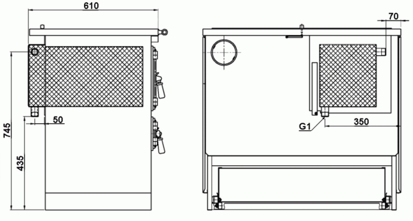 Tiny House Cooking Stove with OVEN, model 9112-Heu, a perfect little Wood Stove! Fantastic offer Range Cooker - Image 2